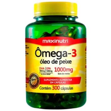 Imagem de Ômega 3 (Óleo de Peixe 1000mg) 300 cápsulas - Maxinutri