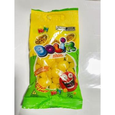 Imagem de Kit com 5 Bala de Goma Bolix Azedinho Sabor Maracuja 70g - kuky