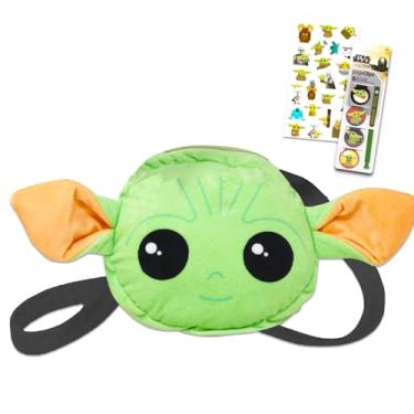 Imagem de Baby Yoda Plush Purse Set - Bundle of Star Wars Plushie with Straps Plus Star Wars Stickers and More | Baby Yoda Crossbody Bag for Girls