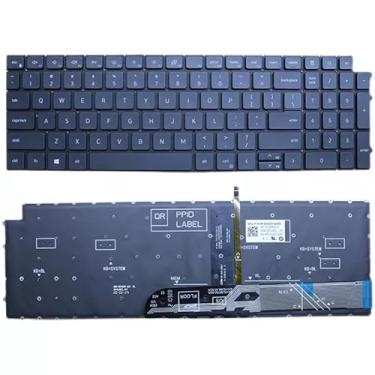 Imagem de Novo teclado para laptop compatível com Dell Inspiron 15 3510 3511 3515 3520 3525 5510 5515, inspiron 16 7610 e Vostro 15 3510 3515 3520 3525 7510 layout dos EUA com Teclados Retroiluminados