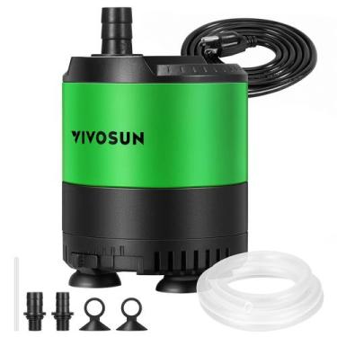Imagem de Bomba de água submersível VIVOSUN 400 GPH 20W para tanques de peixes