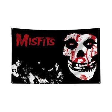 Imagem de Rock Band M-misfits 3x5 Ft Bandeira De Impressão Digital De Poliéster 