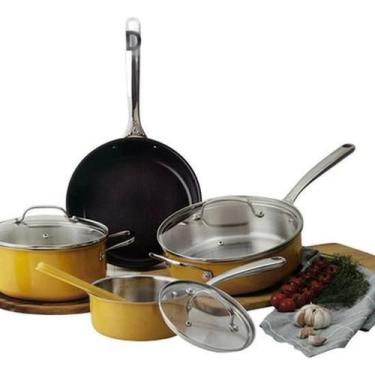 Imagem de Conjunto De Panelas 4 Peças Aluminio Easy Cook - Amarela - Members Mar