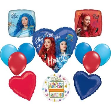 Imagem de Anagram Suprimentos Para Festa De Aniversário Descendentes 4: A Ascensão Do Vermelho, Buquê Balões E Decoração