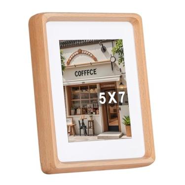 Imagem de Kattepote Molduras para fotos de 12,7 x 17,8 cm, exiba imagens de 12,7 x 3,5 polegadas com tapete ou 12,7 x 17,8 sem tapete, com acrílico altamente transparente, moldura para foto para orientação