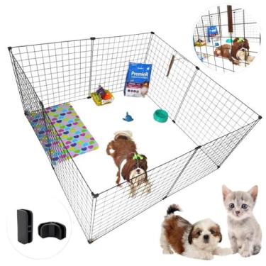 Imagem de Cercadinho 8 Telas Tela Aramada 60x60cm Pet Coelho Cachorro Porquinho 