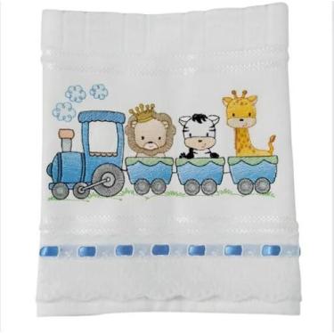 Imagem de Toalha De Lavabo Bordada Personalizada- Diversos - Dohler, 10 Trenzinh