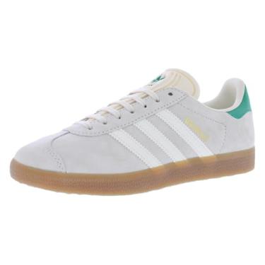 Imagem de adidas Sapatos femininos Gazelle tamanho 10, cor: cinza-acinzentado/branco, cinza-acinzentado/branco-bege, 40