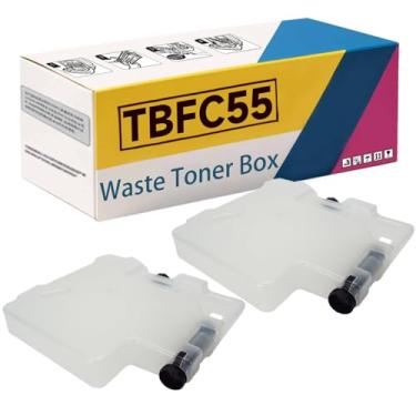 Imagem de Caixa De Recipiente De Toner Descartável TB-FC55 TBFC55 Compatível Com Impressoras Para Toshiba 105520C 6520C 6530C 5540C 6540C 6560C 7506AG 8508AG, Alto Rendimento 50.000 Páginas 2Packs