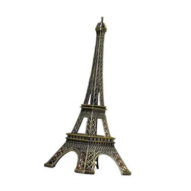 Imagem de Baoblaze Estátua da Torre Eiffel, modelo de torre Eiffel, ferro, decoração de casa, estatueta decorativa para mesa, festa de aniversário, lareira, quarto, 25cm