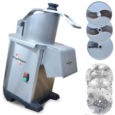 Imagem de Processador de Alimentos Skymsen com 7 Discos Diâmetro 203 mm em Inox Bivolt - PA7 PRO 702609