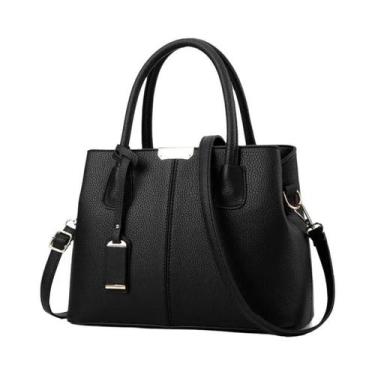 Imagem de Bolsa Feminina Grande Minimalista Bolsa De Ombro Crossbody Couro Macio