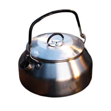 Imagem de Rrlihjgu Chaleiras 0.8L Aço Inoxidável,Chaleira De Água Em Aço Inoxidável Com Ponteira Dobrável - Dispensador Portátil Para Cozinha Viagem Acampamento Escritório Fogão
