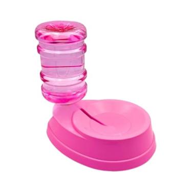 Imagem de Kit Comedouro e Bebedouro Automático para Cachorro Cães e Gatos(SÓ BEBEDOURO FOUR - ROSA)