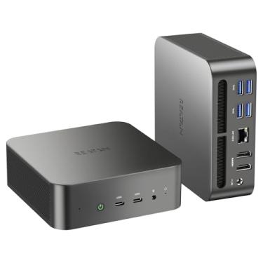 Imagem de Reatan Mini PC para jogos AMD Ryzen 9 7940HS 1TB SSD 32GB DDR5 5600 MHz RAM, Alloy 9 Desktop Mini Computadores, Radeon 780M Graphics, 2.5Gbps LAN, HDMI 2.1, 8K USB 4.0 Wi-Fi 6E/BT5.3