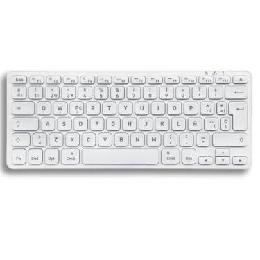 Imagem de Perixx PERIBOARD-832MW Teclado Bluetooth para Mac - inalámbrico retroiluminado - LED Blanco - Disposición Española con Ñ