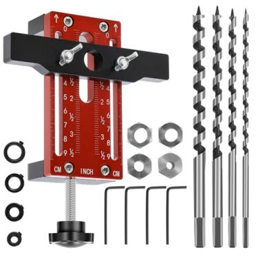 Imagem de Gabarito de montagem de porta de armário ajustável localizador de instalação de dobradiça de liga de alumínio ferramenta de gabarito portátil posicionador de montagem de armário para porta de armário