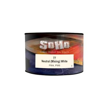 Imagem de Soho Urban Artist Tinta a óleo - Branco neutro (mistura), lata de 430 ml - Cores a óleo mais valorizadas para pintura, excelente carga de pigmento