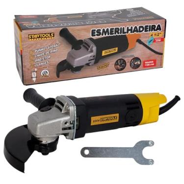 Imagem de Esmerilhadeira Angular 4 1/2'' 127V 650W – Alta Rotação 11.000 RPM, Com Punho Lateral, Protetor de Disco e Chave de Pino – Ferramenta Elétrica para Corte e Desbaste