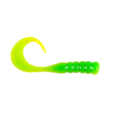 Imagem de Berkley PowerBait Ribbontail Grubs Verde Verde-limão, 7,6 cm (15 unidades)