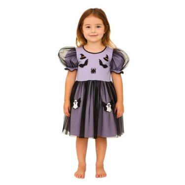 Imagem de Vestido Jardim Encantado Infantil Bebê Papilloo, Lilás, G