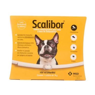 Imagem de Coleira Scalibor 48cm Antipulgas Leishmaniose Cães Pequeno Médio