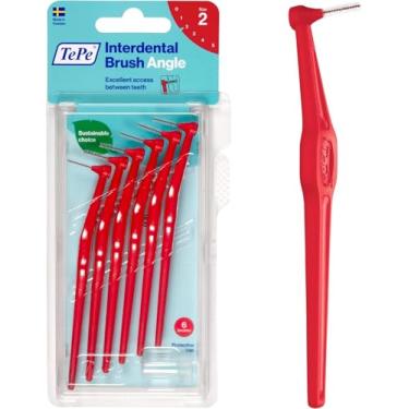 Imagem de Escova Interdental Angle 0, 5 Mm Vermelha, Tepe