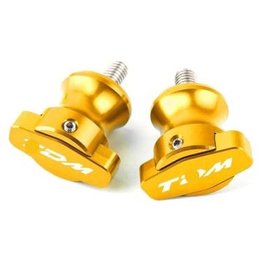 Imagem de BYYINGSUS M6 Acessórios de alumínio CNC para motocicleta bobinas de braço oscilante parafusos de suporte traseiro compatíveis com Y&AMAHA TDM 850 TDM850 TDM 900 TDM900 (dourado)