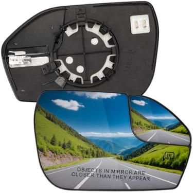 Imagem de LOIYLLEN Substituição do espelho lateral do passageiro para Ford Explorer 2020 2021 2022 2023 2024 - Vidro do espelho do lado direito, vidro dos espelhos retrovisores com aquecimento elétrico