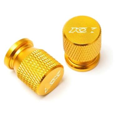 Imagem de Compatível com KX65 KX80 KX85 KX125 KX250 KX250F KX450F motocicleta CNC roda pneu tampa tampa plugue KX 65 80 85 125 250 450 F (Glod)