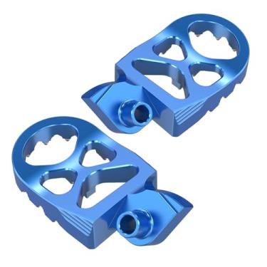 Imagem de NICECNC Pedais de apoio para os pés azuis compatíveis com Husqvarna TC65 2017-2018 TC85 2014-2017 TC125 FC250-450 2014-2015 TC250 2014-2016 TE FE150-501 2015 TC250 2014-2016 TE FE150-501 2011 4-2019 6