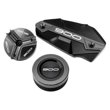 Imagem de Compatível com Z900 Z 900 2017-2024 acessórios de motocicleta cilindro mestre reservatório de óleo protetor de tampa de enchimento de óleo (3-cinza)