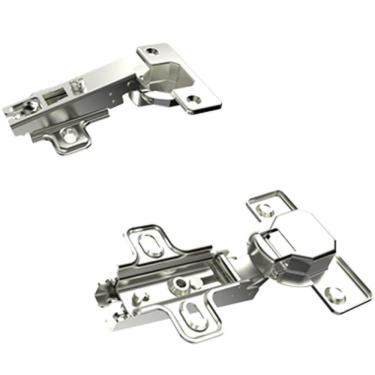 Imagem de Dobradiça Reta 35x10mm sem Pistão Slide On Calço H2 Niquel 2 Peças - 06922.0073.10 - SOPRANO