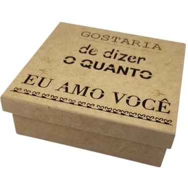 Imagem de Caixa MDF, Caixas de Presente MDF Decorativa. Expresse Seus Sentimentos Com Esta Caixa Encantadora. Tem o Tamanho Certo: Nem Grande, Nem Pequena. Ideal para Presentear com Chocolates e Mimos.
