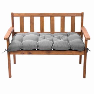 Imagem de Almofada de banco interna/externa, almofadas de sofá para móveis de exterior, almofada de assento giratório, almofadas de banco à prova d'água para pátio, almofada de cadeiras de balanço, almofada de