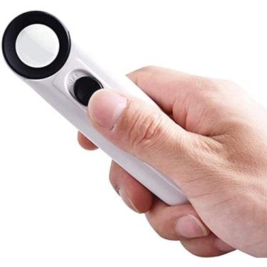 Imagem de Magnifyiglasses, Lupa de 40X Lupa de mão com luz LED Readiloupe para Hobbies Moedas Livros Selos Inspeção Reparação