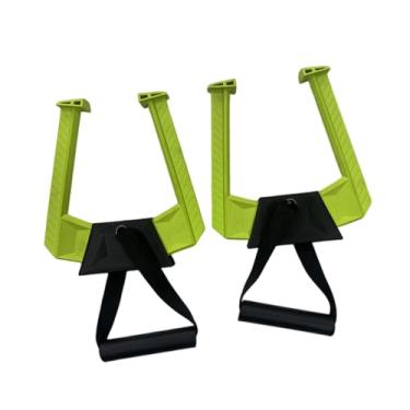 Imagem de menolana Barra de pull-up portátil de 2 peças para entrada, equipamento de ginástica em casa, conveniente, fácil de usar, alças de barra de pull-up versáteis, Verde