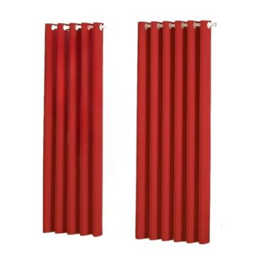 Imagem de Cortina Para Sala Ou Quarto 3,00x2,50 metros(VERMELHO)