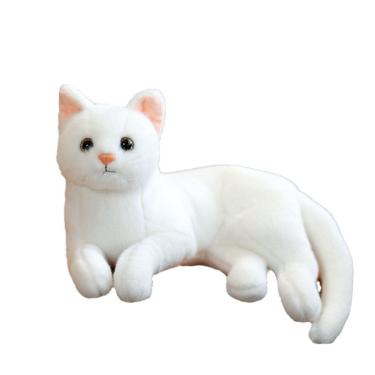 Imagem de Brinquedo de pelúcia, boneca de gato branco, bicho de pelúcia, desenho animado macio de 30 cm