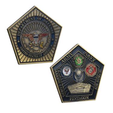Imagem de Moeda comemorativa: medalhão militar do Pentágono, Departamento dos EUA