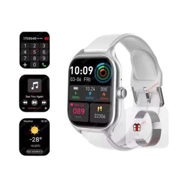 Imagem de Smartwatch Unissex À Prova D'Água Com Controle De Frequência Cardíaca,