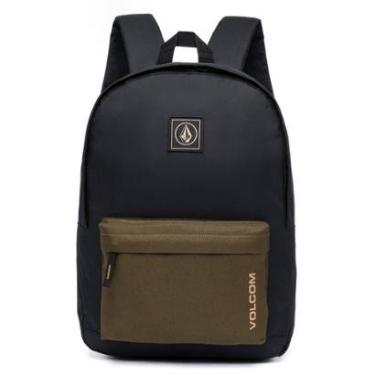 Imagem de Mochila Volcom Faculdade Bolsa Escolar Resistente 18 Litros-Masculino