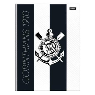 Imagem de Foroni Caderno Brochura Escolar Corinthians, Capa Dura, 80 Folhas Pautadas, Design Oficial do Timão, 27.5 x 20 cm, Todo Poderoso