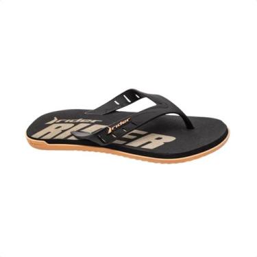 Imagem de Chinelo Masculino Rider Rw Ii Preto, Bege, Preto, 39