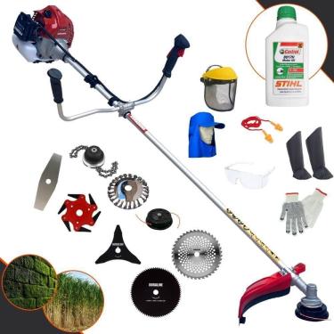 Imagem de Roçadeira Kawashima Bcj521l 2,5hp 8 Em 1 + Epi + Óleo Stihl