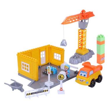 Imagem de Blocos De Montar Com Guindaste 44 Peças Ogi Mogi Toys, Multicolorido