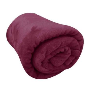 Imagem de Manta Casal Quarto Jolitex Unicolor Macia 180x220cm, Cacau, Casal