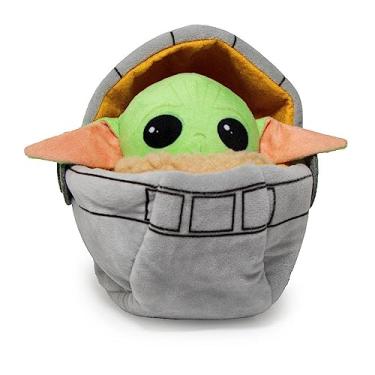 Imagem de Buckle-Down Brinquedo para cães, Mandaloriano, Squeaker de pelúcia Star Wars The Child Carriage, Baby Yoda, 20 x 20 cm (DTPT-SWBIJ) para todos os tamanhos de raças