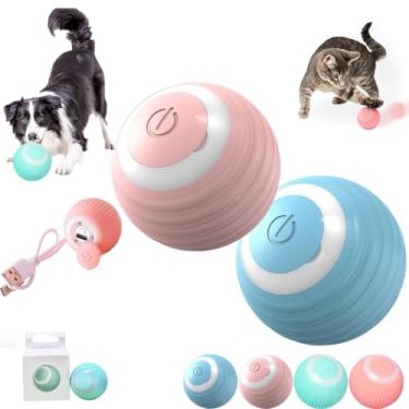 Imagem de Bolinha Inteligente para Gatos e Cães Peq. - ABS Premium Indestrutível | Reativação por Toque e USB Seguro | Brinquedo Atóxico Antiasfixia