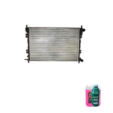 Imagem de Kit Radiador Ford Fiesta/Ka/Courier 00/02 Aditivo Rosa 5LT Água Desmineralizada 1LT